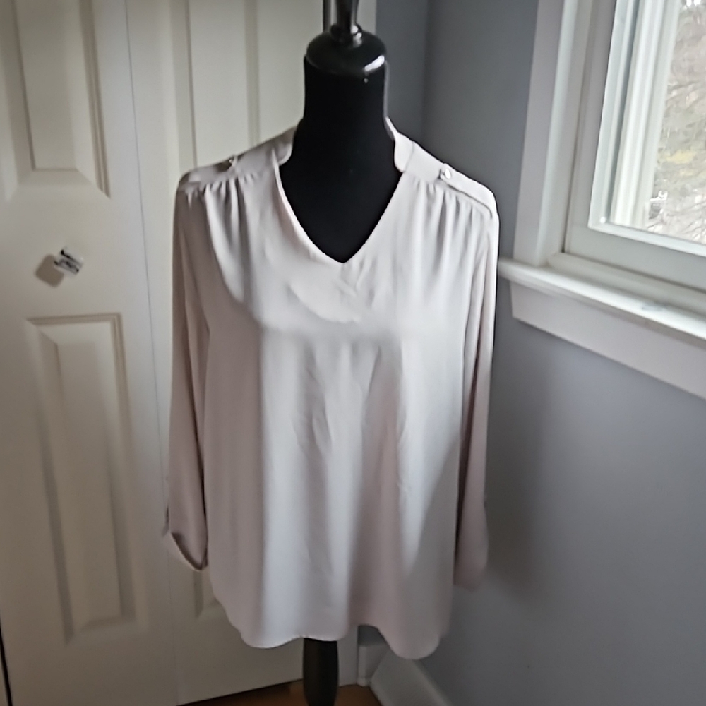Soft grey tunic top.